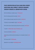 PICAT VERIFICATION ACTUAL EXAM 2026 UPDATE&NewLine;QUESTIONS AND CORRECT VERIFIED ANSWERS&NewLine;ALREADY GRADED A&plus; &lpar;BRAND NEW VISION&rpar;