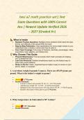 hesi a2 math practice set &vert; Test Exam Questions with 100&percnt; Correct Ans &vert; Newest Update Verified 2026 &ndash; 2027 &lpar;Graded A&plus;&rpar;