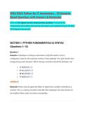 BUNDLE For  WGU D849 General Biology I &ndash; OA Study Guide