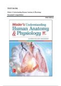 TESTS BANK for Mader's Understanding Human Anatomy & Physiology 10th Edition by Susannah Longenbaker&period; All Chapters 1-19&period; 326 Pages