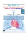 Hillegass&colon; Essentials of Cardiopulmonary Physical Therapy&comma; 5th Edition   