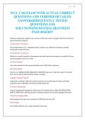 WGU C182 EXAM WITH ACTUAL CORRECT&NewLine;QUESTIONS AND VERIFIED DETAILED&NewLine;ANSWERS&vert;FREQUENTLY TESTED&NewLine;QUESTIONS AND&NewLine;SOLUTIONS&vert;NEWEST&vert;GUARANTEED&NewLine;PASS 2026&sol;2027