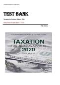 Test Bank for Taxation for Decision Makers 2020 10th Edition by Shirley Dennis-Escoffier and Karen A&period; Fortin &ndash; Complete Exam Prep with All Chapters&comma; Questions & Answers