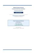 Medical-Surgical Nursing&NewLine;II Advanced Clinical Care Assessment&NewLine;Comprehensive Study Guide&NewLine;2026 &sol; 2027 UPDATE&NewLine;Actual Questions & Verified Answers&NewLine;with Detailed Clinical Rationales