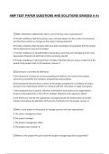 AMP TEST PAPER QUESTIONS AND SOLUTIONS GRADED A A&plus;