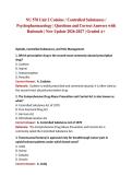 NU 578 Unit 2 Codeine &sol; Controlled Substances &sol; Psychopharmacology &vert; Questions and Correct Answers with Rationale &vert; New Update 2026-2027 &vert; Graded A&plus;
