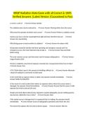 IRRSP Radiation State Exam with all Correct & 100&percnt; Verified Answers &vert;Latest Version &vert;Guaranteed to Pass