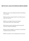 AMPP CIP LEVEL 1 ACTUAL TEST PAPER WITH COMPLETE ANSWERS