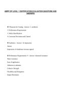 AMPP CIP LEVEL 1 CERTIFICATION EVALUATION QUESTIONS AND&NewLine;ANSWERS