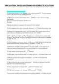 AMS 263 FINAL PAPER QUESTIONS AND COMPLETE SOLUTIONS
