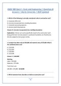 ENGV 380 Quiz 4 &ndash; Costs and Engineering &vert; Questions & &NewLine;Answers &vert; Liberty University &vert; 2026 Updated 