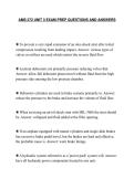 AMS 272 UNIT 3 100 PERCENT CORRECT QUESTIONS AND ANSWERS