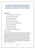 MILT 625 QUIZ 3 STUDY GUIDE &ndash; GRIEF&comma; LOSS&comma; &NewLine;AND CIVILIAN TRANSITION &vert; MODULES 5&ndash;6 &vert; &NewLine;LIBERTY UNIVERSITY 