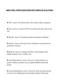 AMSA FINAL PAPER QUESTIONS AND COMPLETE SOLUTIONS