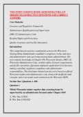 WISCONSIN NURSING HOME ADMINISTRATOR LAW  &NewLine;2026&sol;2027 EXAM PRACTICE QUESTIONS AND CORRECT &NewLine;ANSWERS 