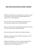 AMSA TESTED QUESTIONS AND CORRECT ANSWERS