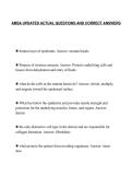 AMSA UPDATED ACTUAL QUESTIONS AND CORRECT ANSWERS