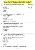 ASNT RT Level II Exam with all Correct & 100&percnt; Verified Answers &vert;Actual Complete Update &vert;Already Graded A&plus;