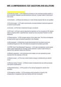 AMT 2 COMPREHENSIVE TEST QUESTIONS AND SOLUTIONS