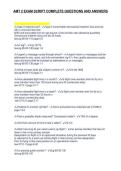 AMT 2 EXAM SCRIPT COMPLETE QUESTIONS AND ANSWERS