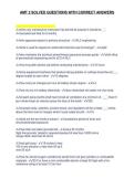 AMT 2 SOLVED QUESTIONS WITH CORRECT ANSWERS