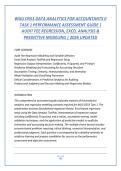 WGU D553 DATA ANALYTICS FOR ACCOUNTANTS II &NewLine;TASK 1 PERFORMANCE ASSESSMENT GUIDE &vert; &NewLine;AUDIT FEE REGRESSION&comma; EXCEL ANALYSIS & &NewLine;PREDICTIVE MODELING &vert; 2026 UPDATED