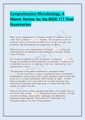 Comprehensive Microbiology&colon; A Master Review for the BIOD 171 Final Examination&NewLine;&NewLine;