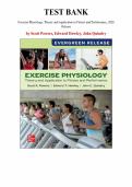 Test Bank for Exercise Physiology&colon; Theory and Application to Fitness and Performance&comma; 2026 Release  by Scott Powers&comma; Edward Howley and John Quindry&comma; Chapter 1-24 &vert; All Chapters