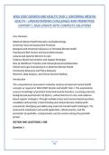 WGU D587 GENDER AND HEALTH TASK 1&colon; MATERNAL MENTAL &NewLine;HEALTH &ndash; UNDERSTANDING CHALLENGES AND PROMOTING &NewLine;SUPPORT &vert; 2026 UPDATE WITH COMPLETE SOLUTIONS 