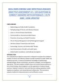 WGU D589 CHRONIC AND INFECTIOUS DISEASES &NewLine;OBJECTIVE ASSESSMENT V2 &vert; 150 QUESTIONS & &NewLine;CORRECT ANSWERS WITH RATIONALES &vert; HLTH &NewLine;3600 &vert; 2026 UPDATED