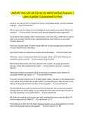 HAZMAT Test with all Correct & 100&percnt; Verified Answers &vert;Latest Update &vert;Guaranteed to Pass