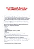 Week 11 Sherpath - Respiratory - PNH301 Exam Latest  Update