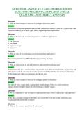 GUIDEWIRE ASSOCIATE EXAM &lpar;INSURANCESUITE&NewLine;ANALYST FUNDAMENTALS UPDATED ACTUAL&NewLine;QUESTIONS AND CORRECT ANSWERS