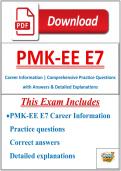 PMK-EE E7 Career Information &vert; Comprehensive Practice Questions with Answers & Detailed Explanations