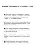 AMTRAK RWP COMPREHENSIVE TEST QUESTIONS AND SOLUTIONS