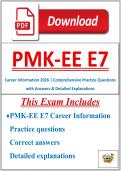 PMK-EE E7 Career Information &vert; Comprehensive Practice Questions with Answers & Detailed Explanations