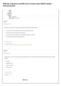 N582 Quiz 3 Questions and 100&percnt; Correct answers Latest 2026&sol;27 Update &ndash;&NewLine;American Sentinel