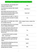 NCIC Exam Test Questions and Answers Rated A