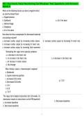 NCC Electronic Fetal Monitoring Certification Test Questions and Answers&NewLine;Rated A