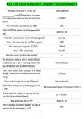 MTS Test Study Guide with Complete Solutions Rated A