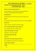 BSC 2010-STEVEN MARKS &NewLine;EXAM 1 EXAM QUESTIONS AND &NewLine;ANSWERS 2026 - 2027 