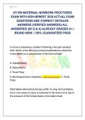 ATI RN MATERNAL NEWBORN PROCTORED EXAM WITH NGN 2026  80 ACTUAL EXAM QUESTIONS & VERIFIED ANSWERS  GRADED A&plus;