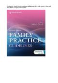 Test Bank For Family Practice Guidelines 7th Edition &vert; Jill C&period; Cash&comma; Cheryl A&period; Glass & Jenny Mullen &vert; ISBN 9780826183668 &vert; Chapters 1-23