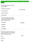 MTA Bus Maintainer Chassis Exam Test Questions and Answers&NewLine;Rated A