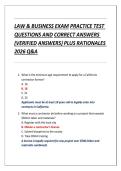 California Law & Business Exam 2026 &vert; Practice Questions & Answers