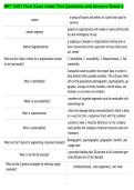 MKT 3401 Final Exam Ledet Test Questions and Answers Rated A
