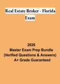 Florida Real Estate Broker Exam Study Guide 2026 &vert; Broker License Exam Preparation & Practice Review