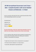ATI RN CONCEPT-BASED ASSESSMENT LEVEL 2 EXAM 2026 &vert; COMPLETE QUESTIONS & VERIFIED DETAILED RATIONALES &vert; GRADED A&plus;