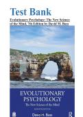 Test Bank for Evolutionary Psychology&colon; The New Science of the Mind&comma; 7th Edition by David M&period; Buss&vert;&vert;ISBN 978-1032137919&vert;&vert;Latest Edition&NewLine;