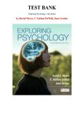 Test Bank for Exploring Psychology&comma; 13th Edition by  David Myers&comma; C DeWall&comma; June Gruber&comma; Chapter 1-15 &vert; All Chapters